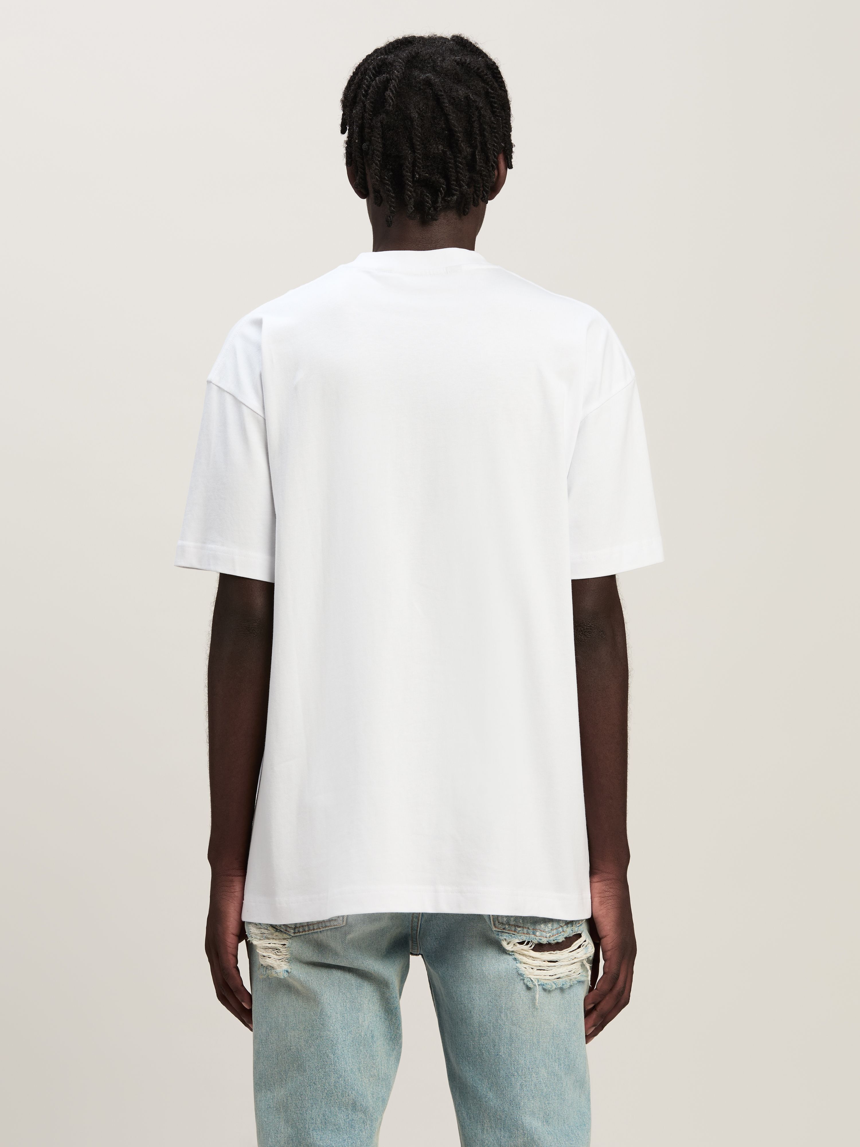 PALM ANGELS Monogram Spray City T-Shirt Paris BIANCO PMAA001C99JER027
