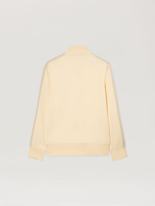 PALM ANGELS Classic Logo Track Jacket IVORY BLACK PMBD058S26FAB001