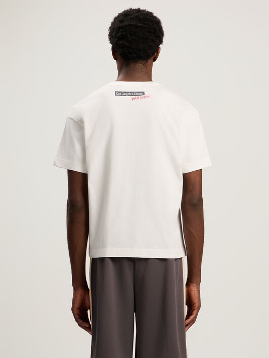 PALM ANGELS Quote Graphic T-Shirt OFF WHITE - MULTICOLOR PMAA109F25JER005