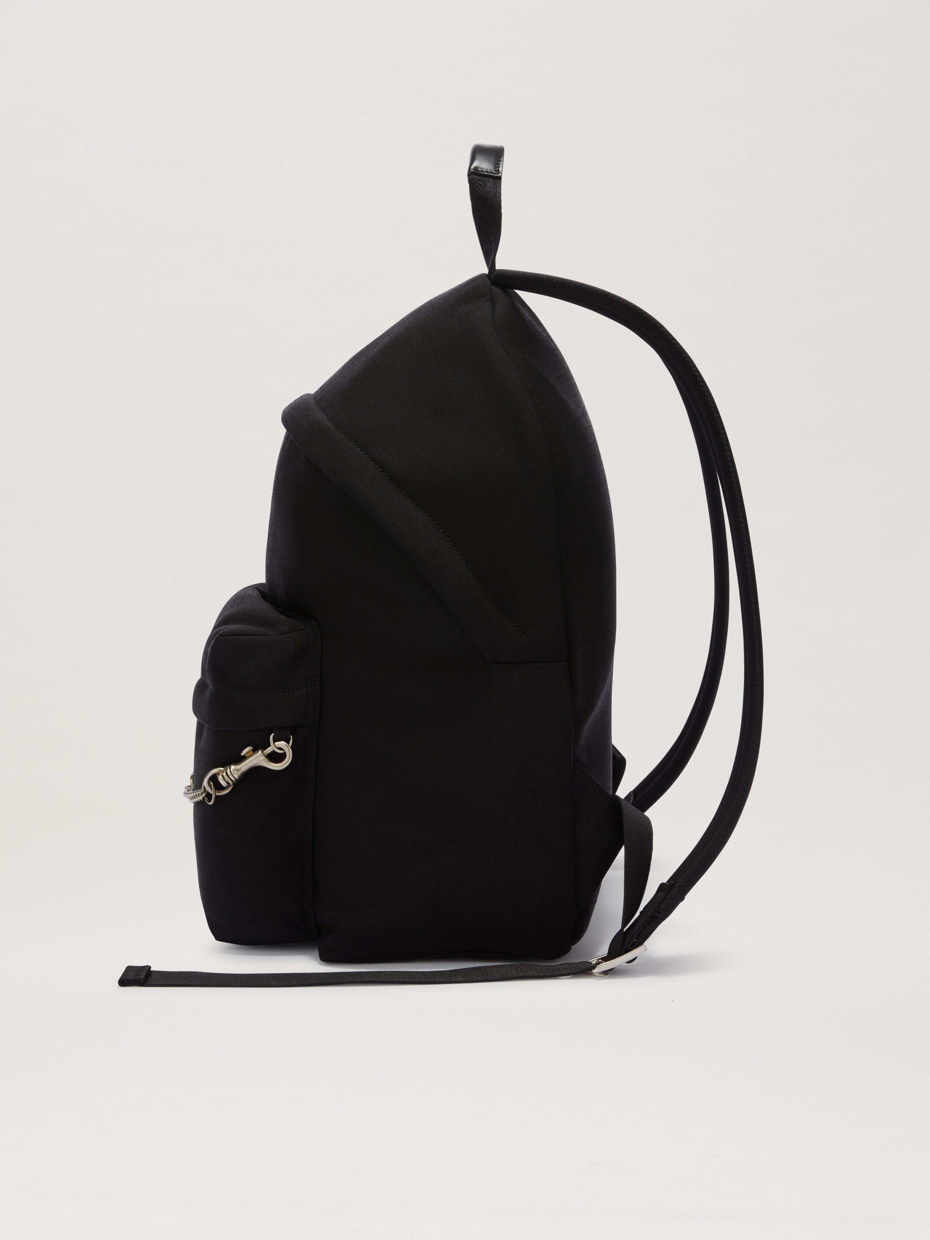 PALM ANGELS  Metallic Logo Plate Backpack BLACK PMNB026S25FAB001