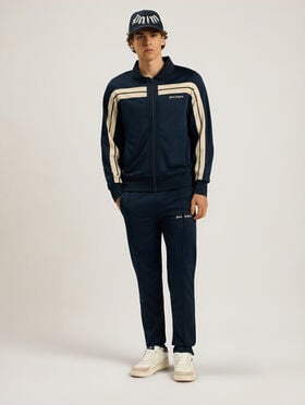 PALM ANGELS Classic Logo Track Pants NAVY BLUE - OFF WHITE PAMCJ02F26FB01