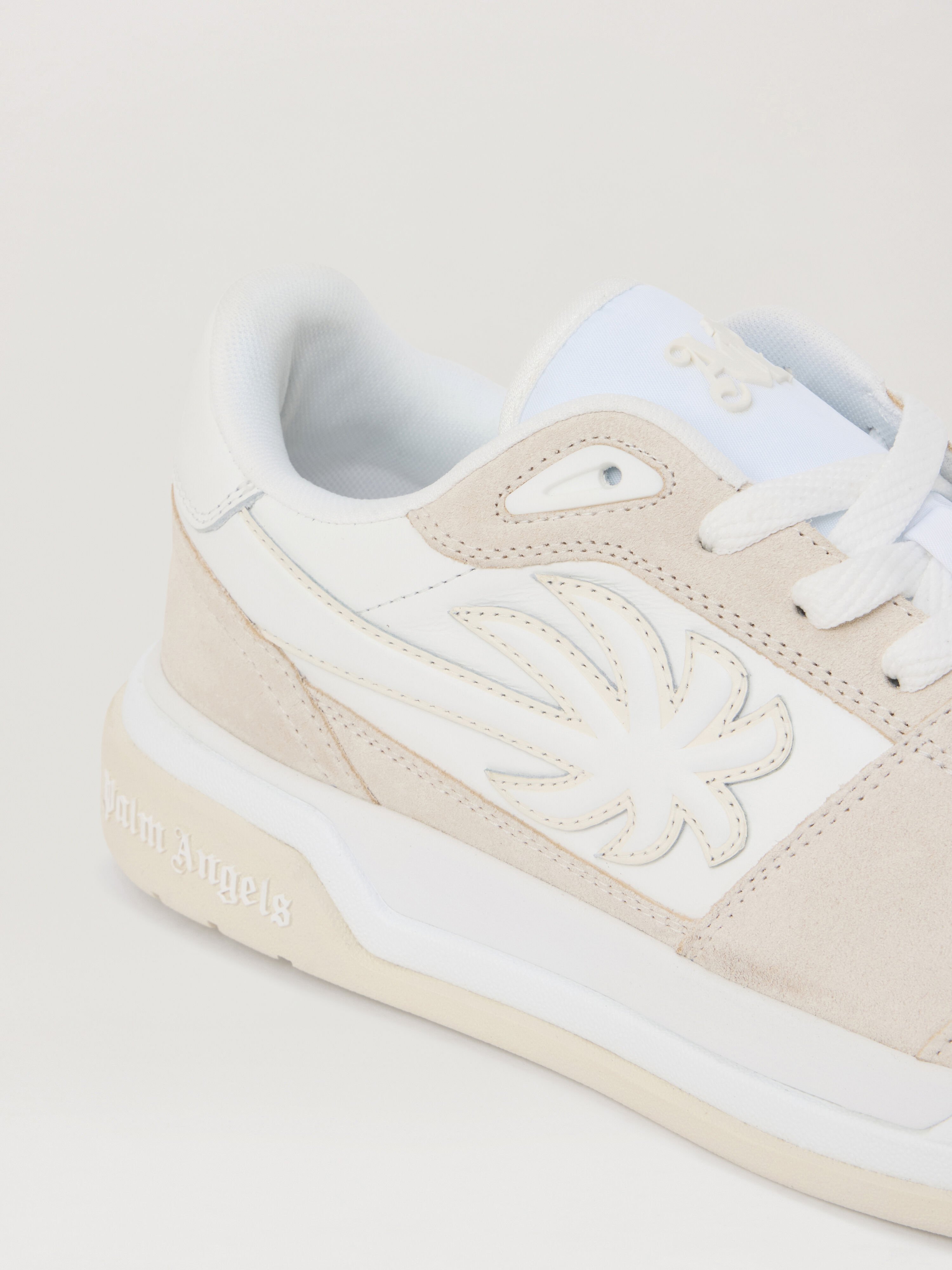 PALM ANGELS Palm Basketball Lea Sneakers WHITE OFF WHITE PMIA10WS26LEA001