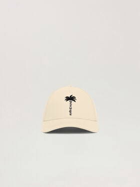 Palm Tree Cap PALM ANGELS Palm Tree Cap OFF WHITE - BLACK PAWLB01W26FB10
