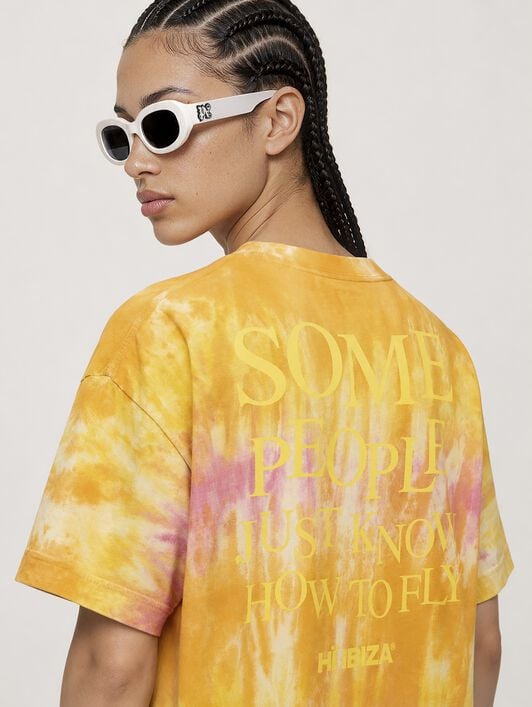 PALM ANGELS Palm Angels x Hï Ibiza Tie-dye T-shirt ORANGE - YELLOW PAMAA001JR007