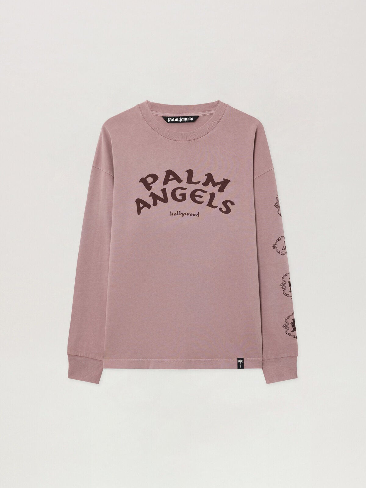 Maglietta A Maniche Lunghe Devil Herald PALM ANGELS Maglietta A Maniche Lunghe Devil Herald MAUVE - BROWN PAMAB01F26JR01