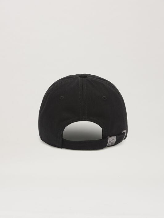 PALM ANGELS  Embroidered Curved Logo baseball cap BLACK - BLACK PMLB10AS25FAB001