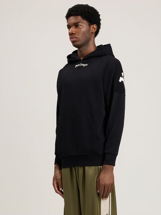 Classic Logo Over Hoodie PALM ANGELS Classic Logo Over Hoodie BLACK OFF WHITE PMBB036S26FLE001