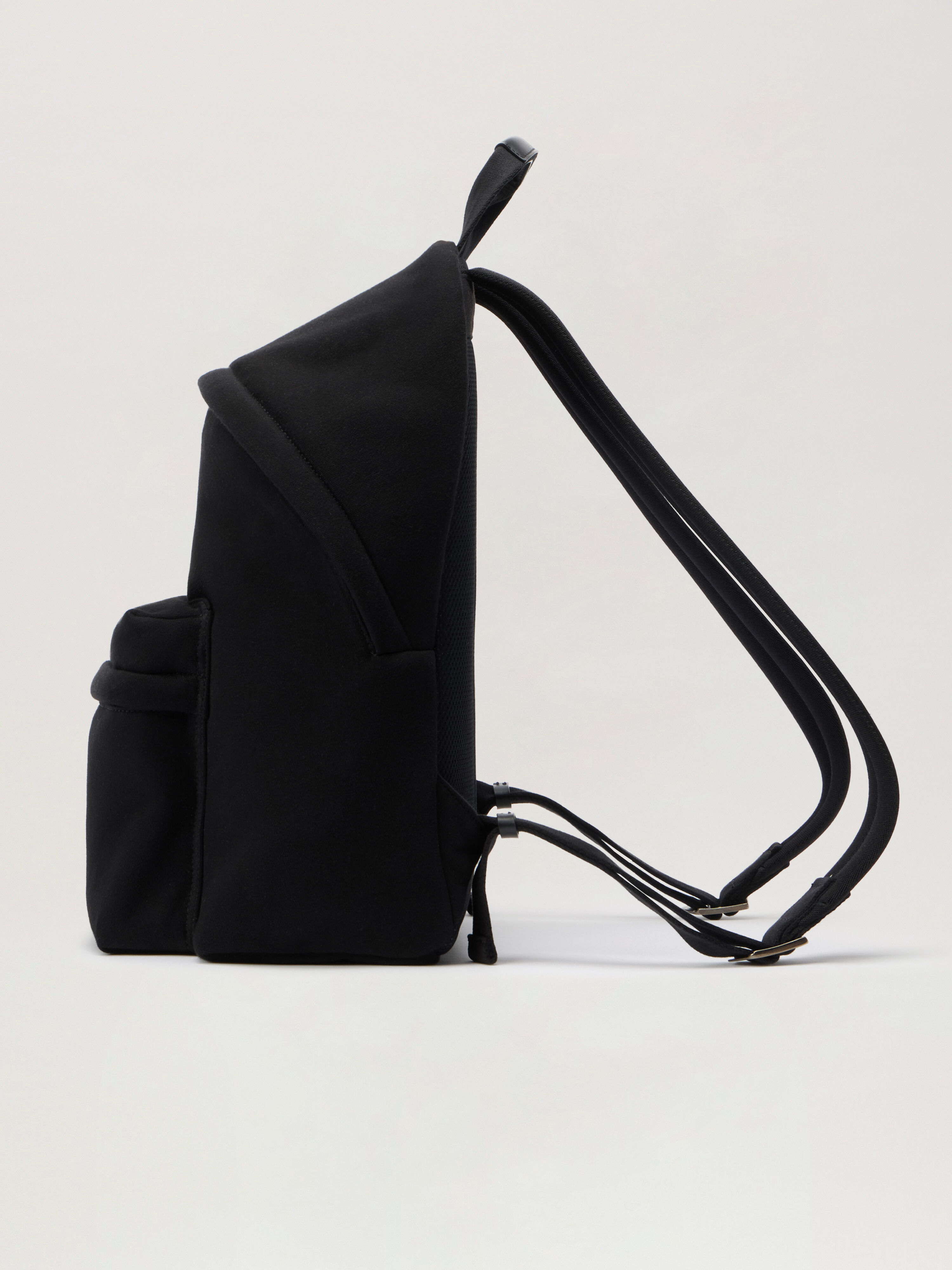 PALM ANGELS Classic Logo Backpack BLACK - OFF WHITE PMNB024F25FLE001
