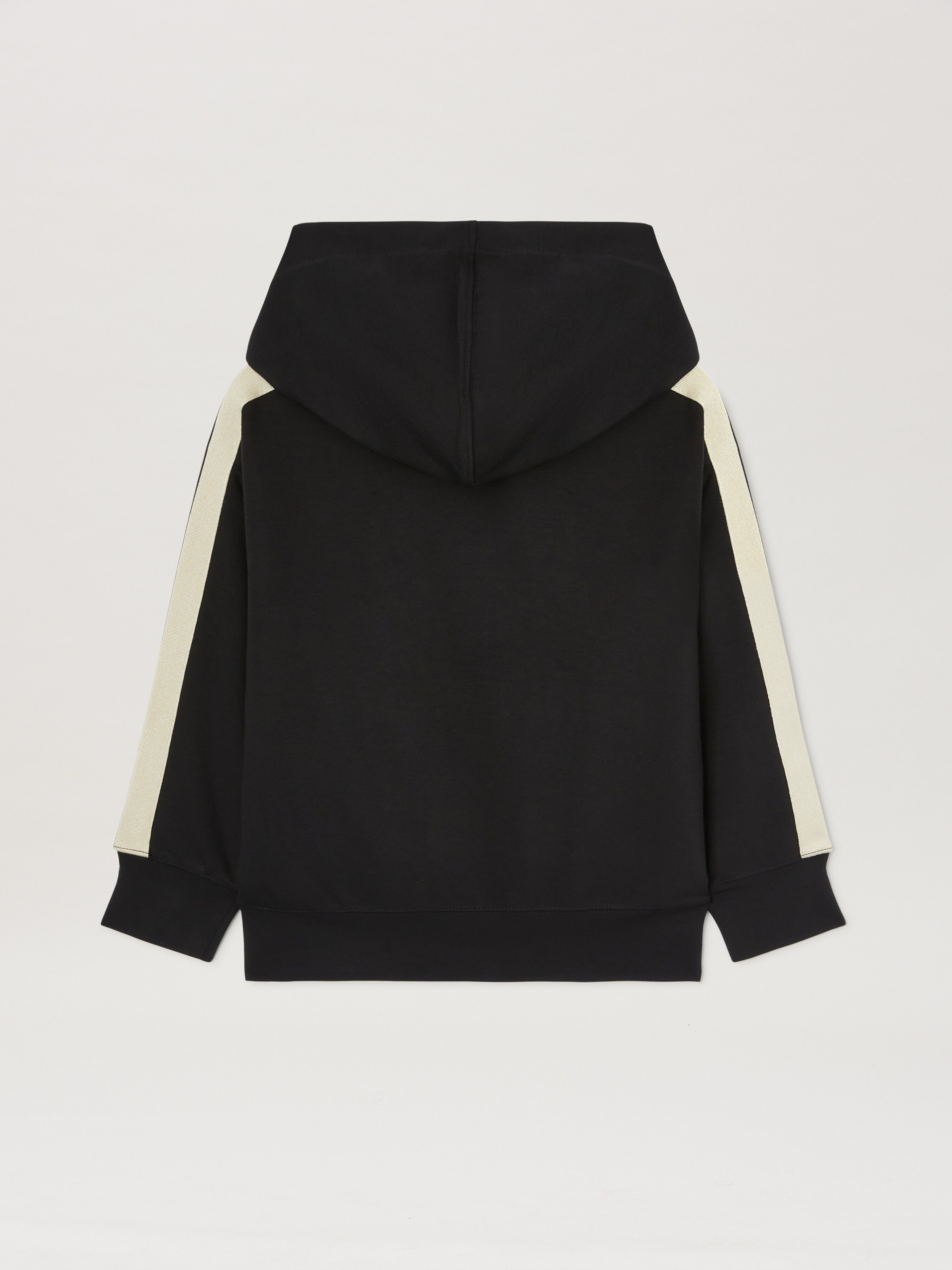 PALM ANGELS  Track hoodie BLACK OFF WHITE PBBD012S25FLE001