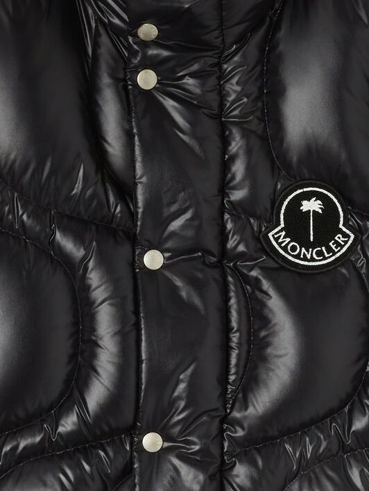 PALM ANGELS  Gwenyth Down Vest Moncler x Palm Angels BLACK - BLACK PMEX016T25FAB001