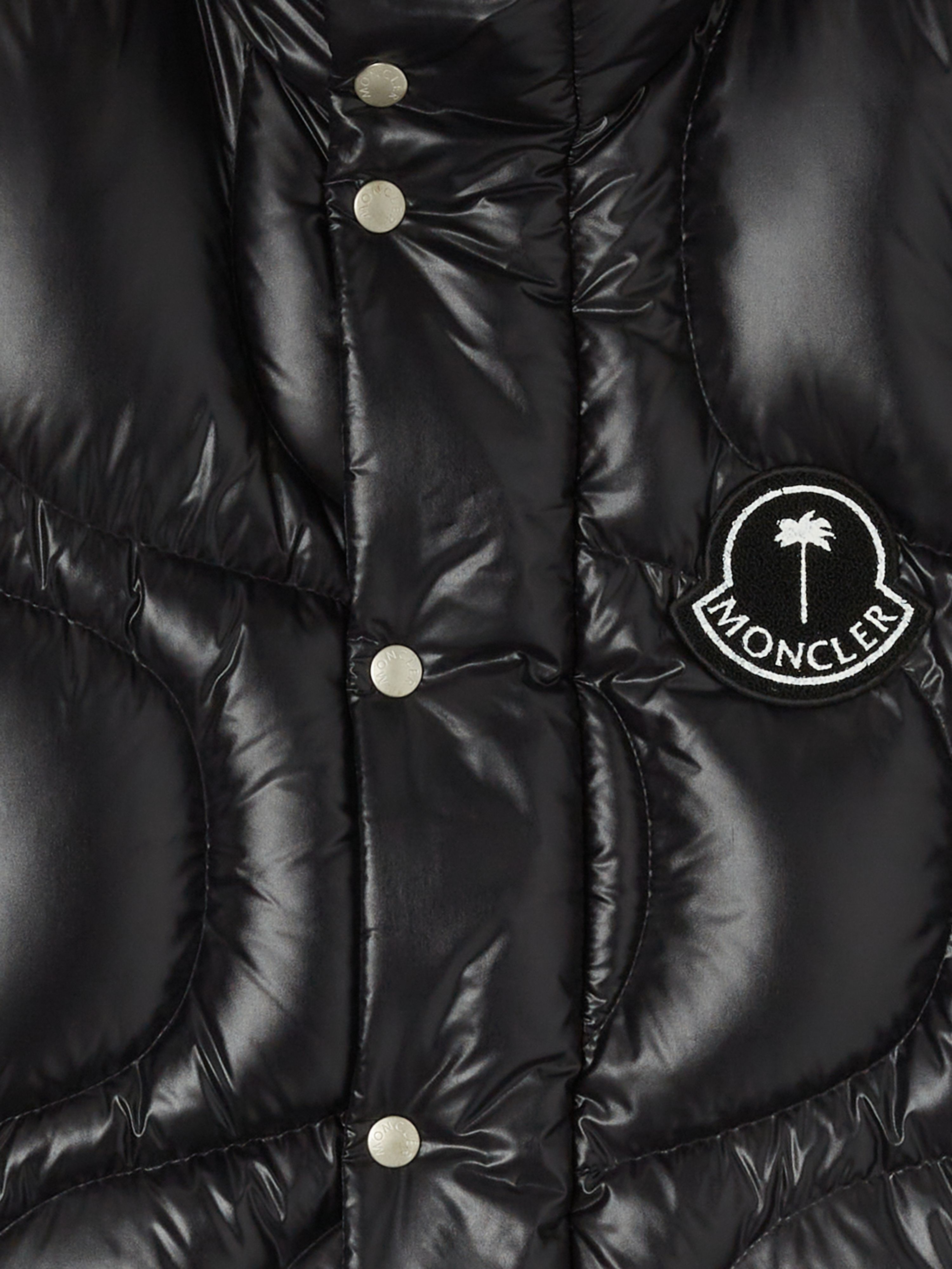 PALM ANGELS  Gwenyth Down Vest Moncler x Palm Angels BLACK - BLACK PMEX016T25FAB001