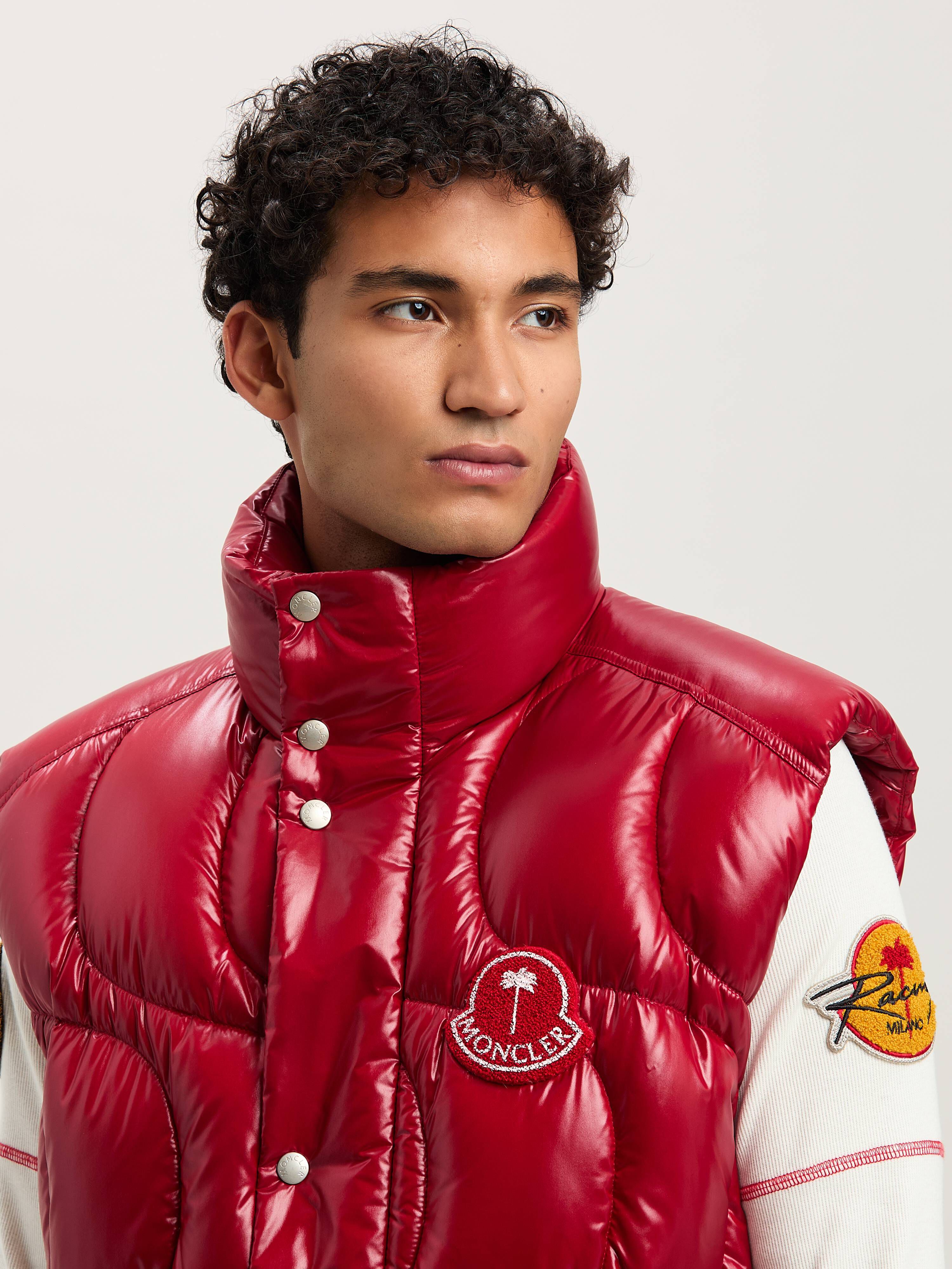 PALM ANGELS  Gwenyth Down Vest Moncler x Palm Angels RED - RED PMEX016T25FAB001