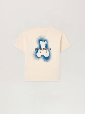 PALM ANGELS Spray Bear T-Shirt OFF WHITE PBAA003S26JER006