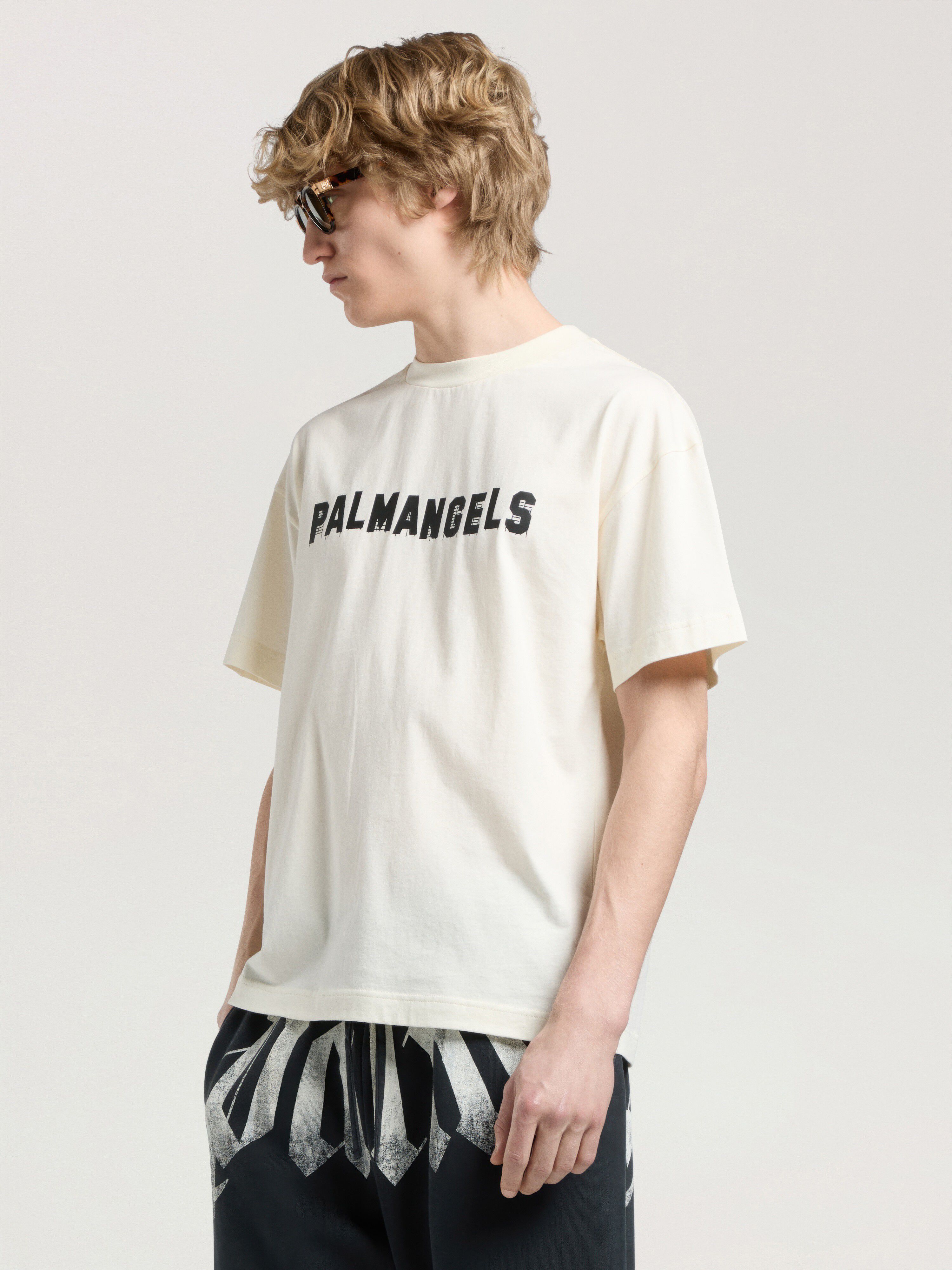 Palm Hills Regular T-Shirt PALM ANGELS Palm Hills Regular T-Shirt OFF WHITE - BLACK PAMAA01W26JR18