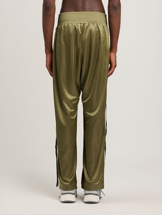 PALM ANGELS Boxe Track Pants MILITARY GREEN BLACK PMCJ04IS26FAB001