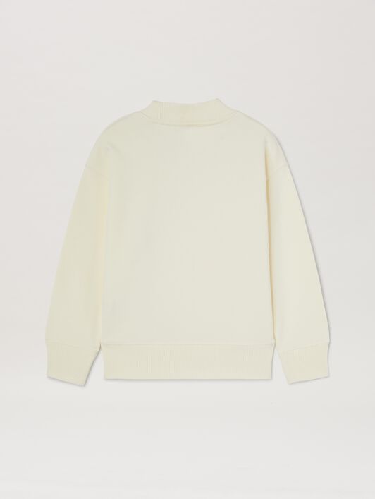 Block Logo Sweatshirt PALM ANGELS Block Logo Sweatshirt BURRO - NERO PGBA013S25FLE002
