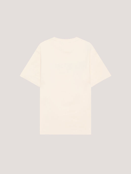 PALM ANGELS Spray City Los Angeles T-Shirt OFF White/Green PMAA109T26JER001