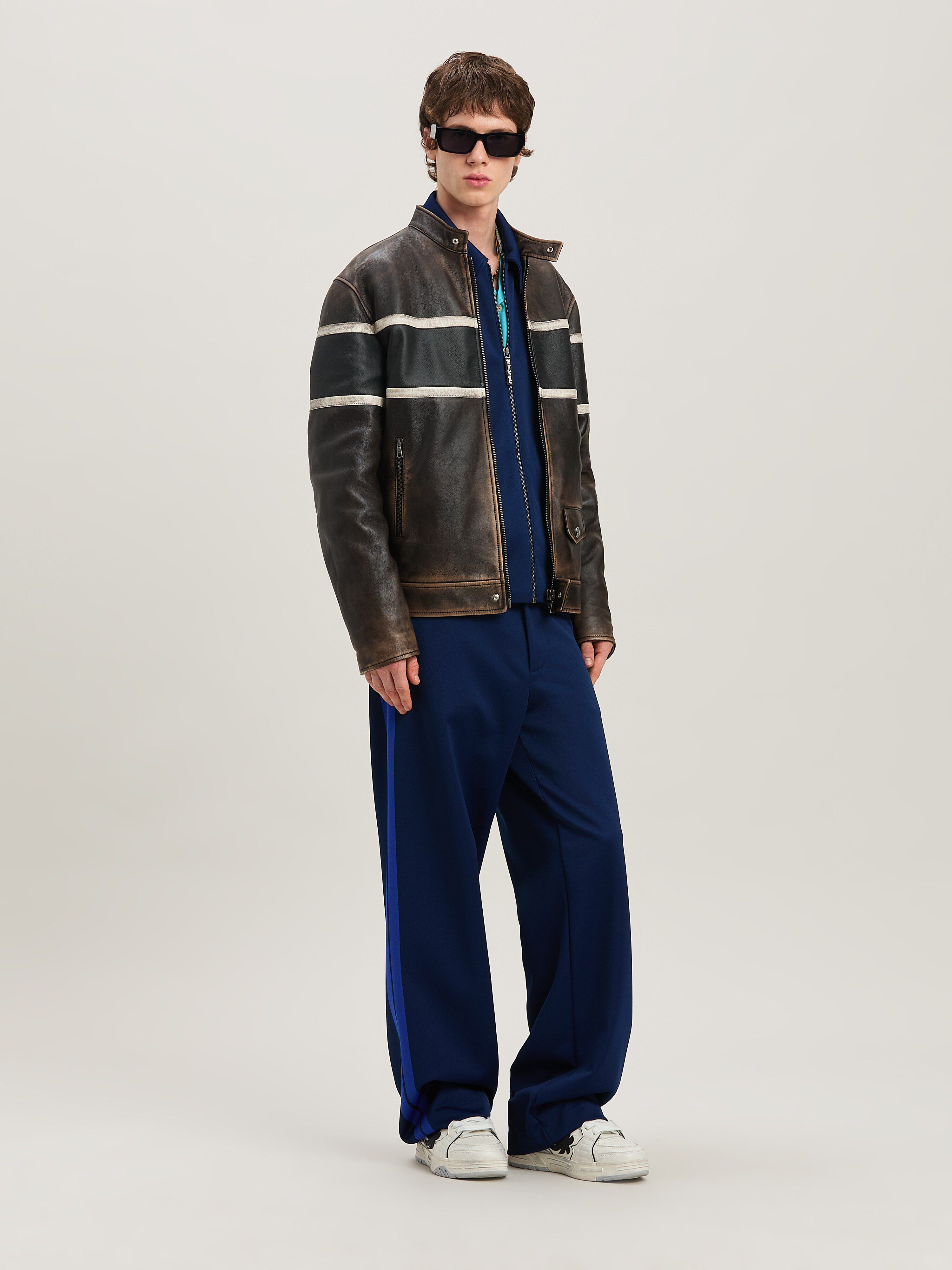 PALM ANGELS  Trainingsjacke NAVY BLUE - BLUE PMCJ044S25FAB001