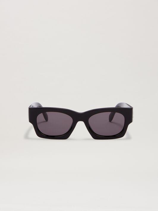 PALM ANGELS  Boodie sunglasses BLACK - DARK GREY PERI089C99PLA001
