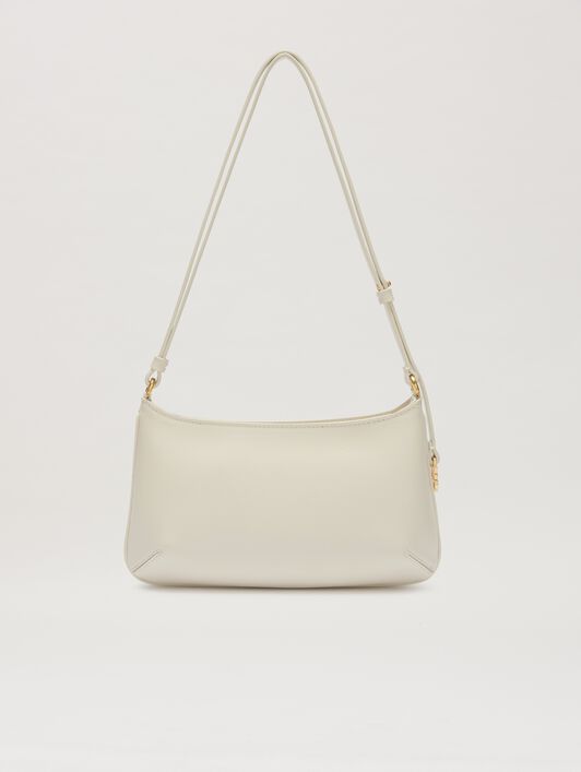 PALM ANGELS  Golden Mongram Giorgina Bag CREAM/GOLD PWNN028C99LEA001