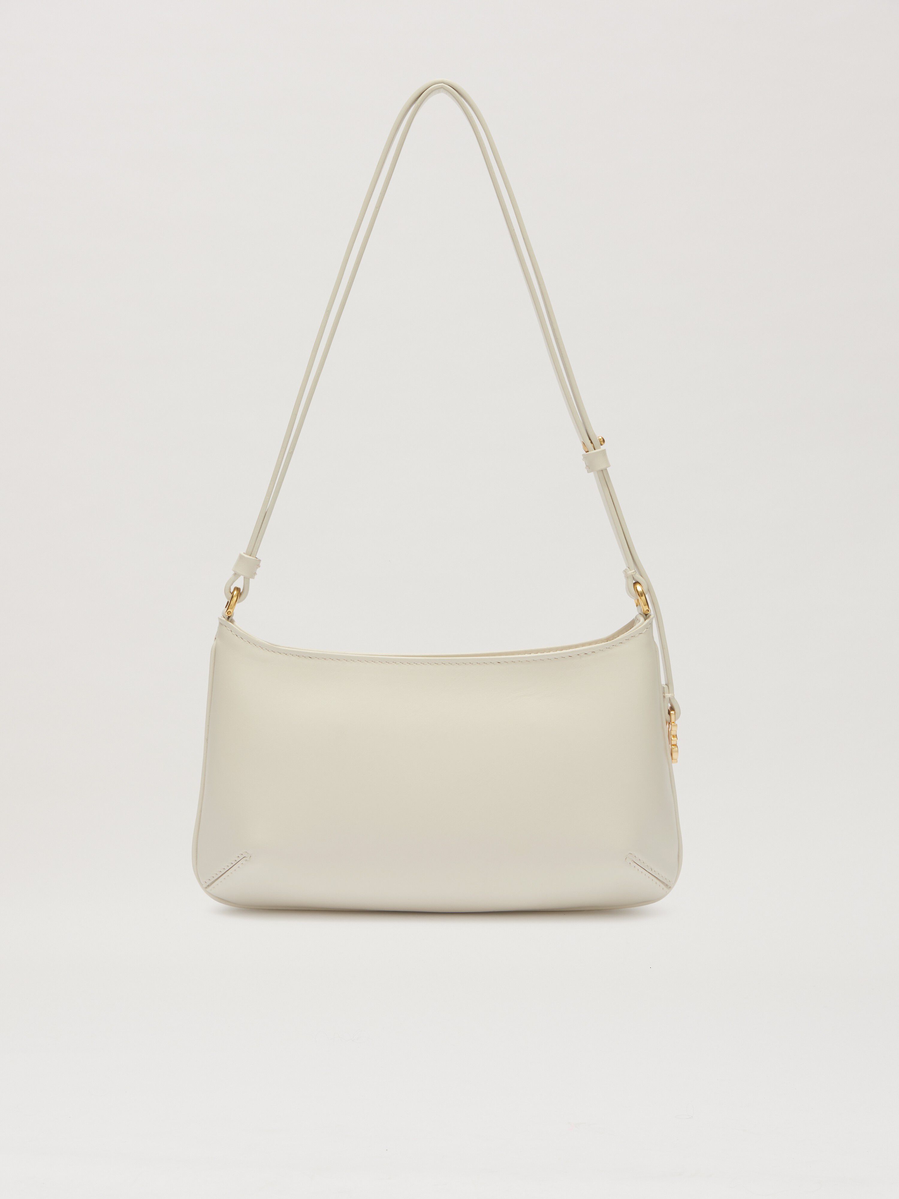 PALM ANGELS  Golden Mongram Giorgina Bag CREAM/GOLD PWNN028C99LEA001
