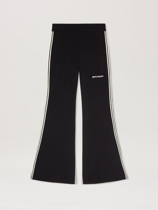 PALM ANGELS  Trainingshose mit klassischem Logo und Stickerei BLACK - OFF WHITE PWCA145S25FAB001