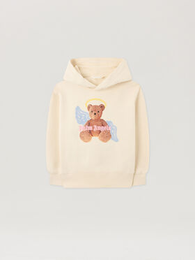 PALM ANGELS Bear Angel. Hoodie OFF WHITE PGBB015S26FLE001