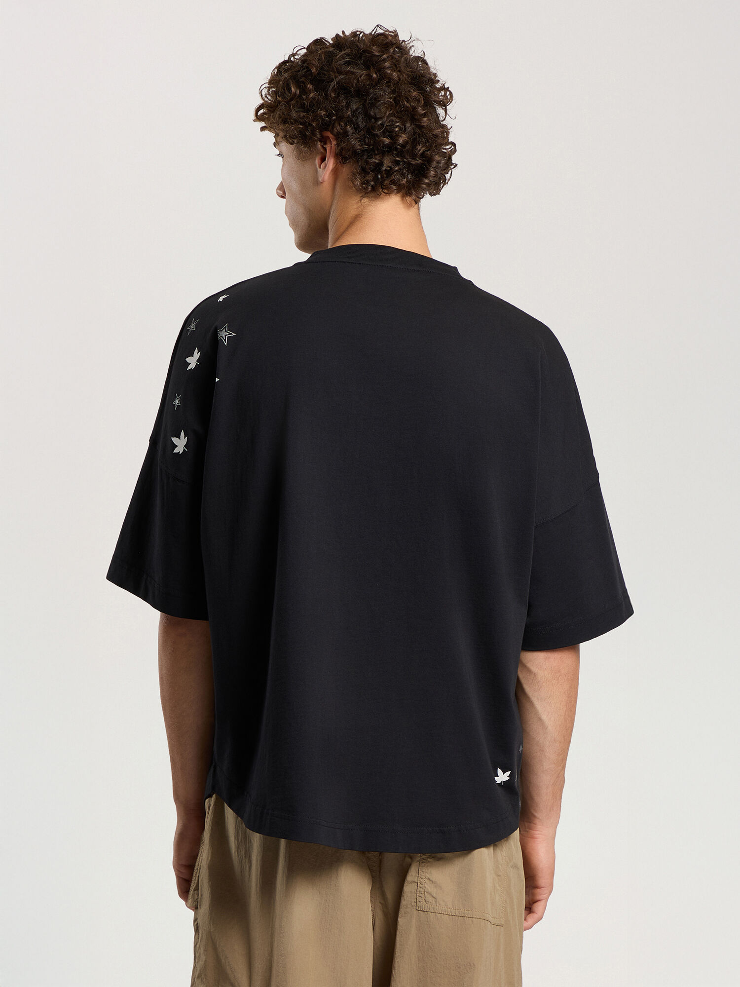 Feel High Oversized T-Shirt PALM ANGELS Feel High Oversized T-Shirt BLACK - OFF WHITE PAMAA05F26JR01