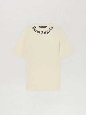 PALM ANGELS Devil Herald Long Sleeve T-Shirt MAUVE - BROWN PAMAB01F26JR01