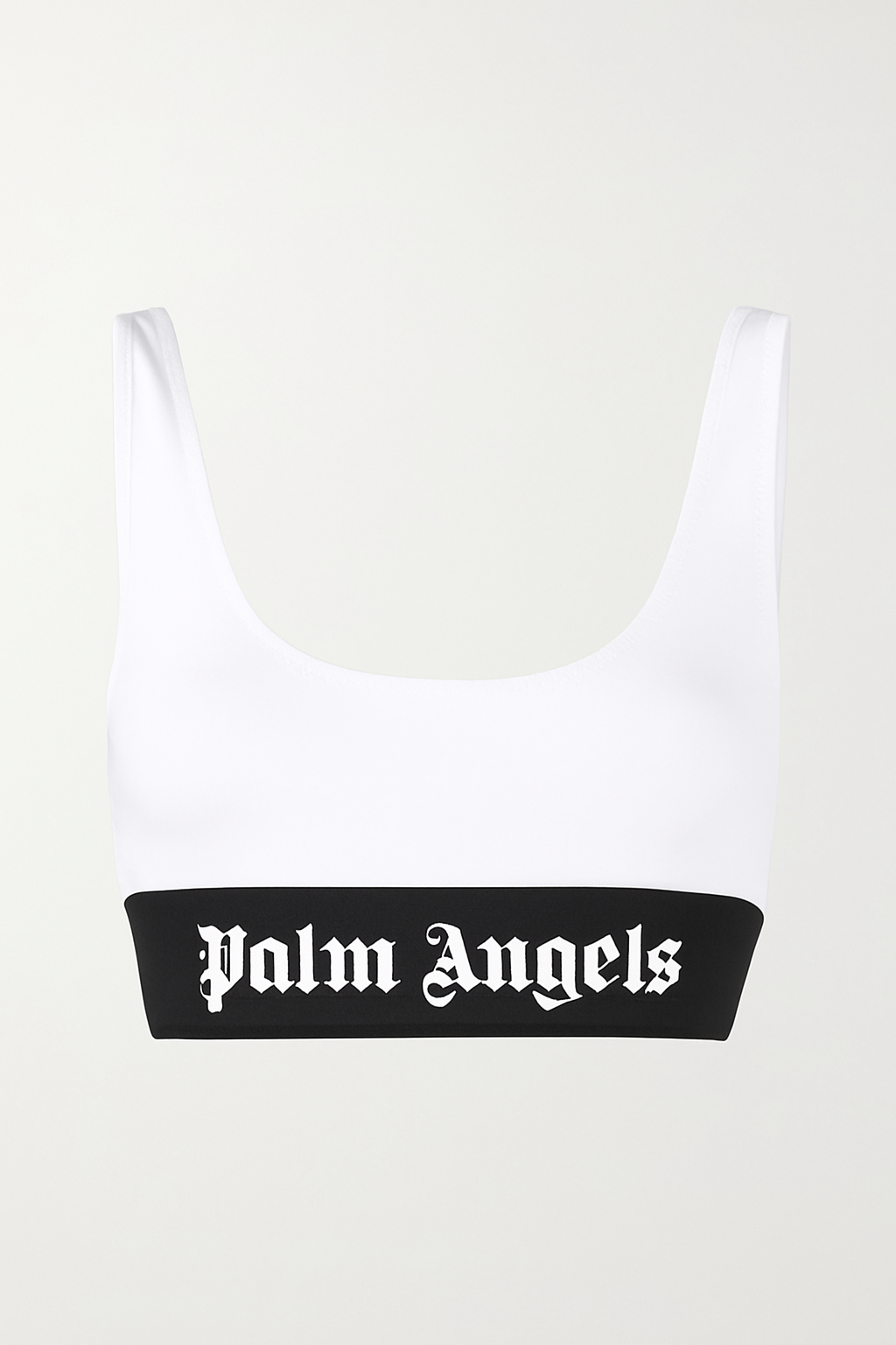 PALM ANGELS Classic Logo Sports Bra WHITE WHITE PWUB002C99FAB001
