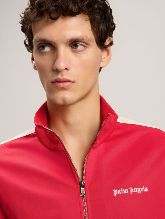 PALM ANGELS Classic Logo Track Jacket RED OFF WHITE PMBD058S26FAB001