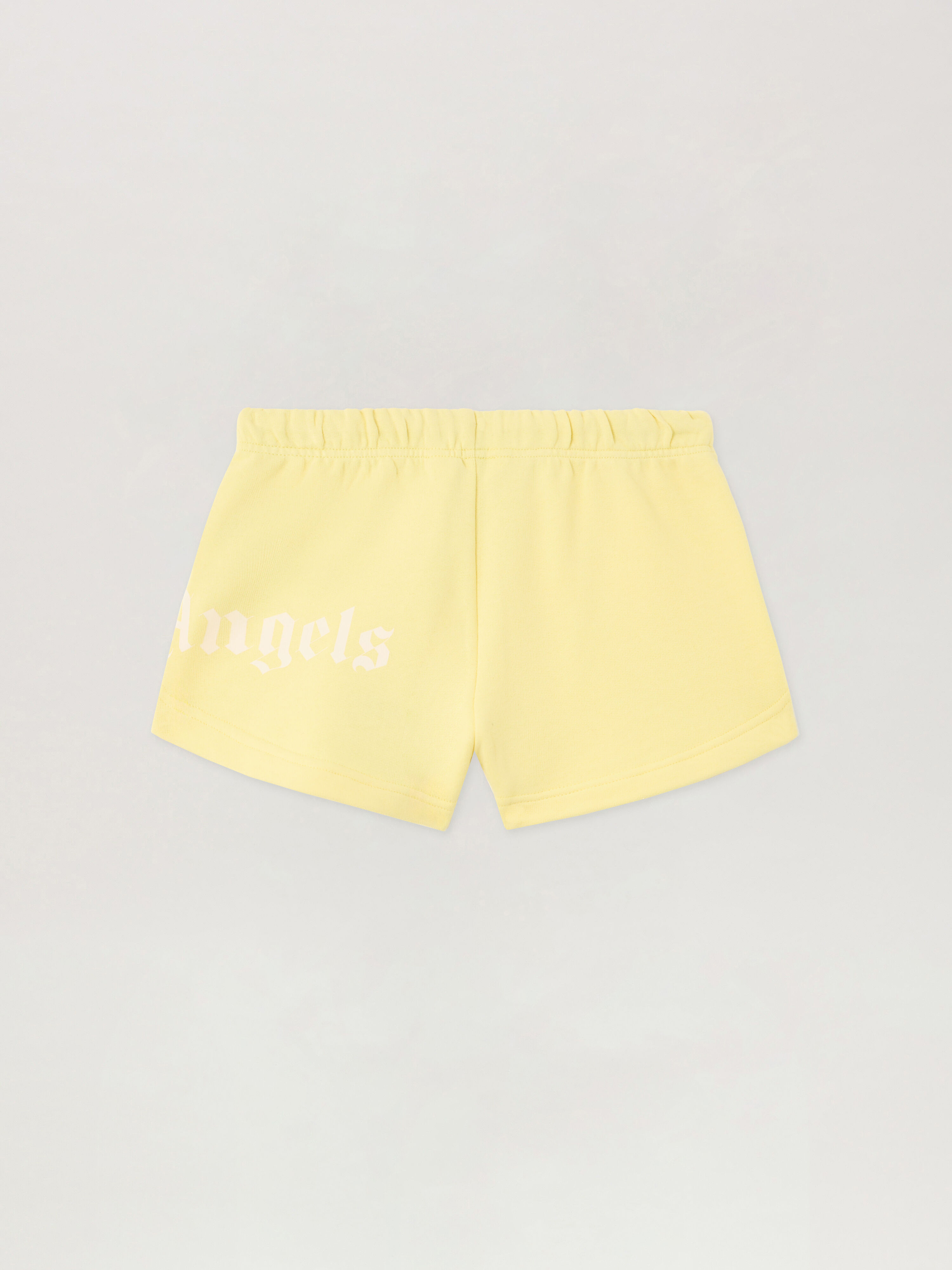 PALM ANGELS Overlogo Sweat Short GIALLO/YELLOW PGCI005S26FLE002