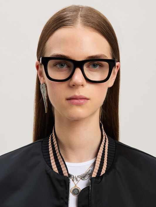 PALM ANGELS  Style 12 eyewear BLACK - NO COLOR PERJ012S25PLA001