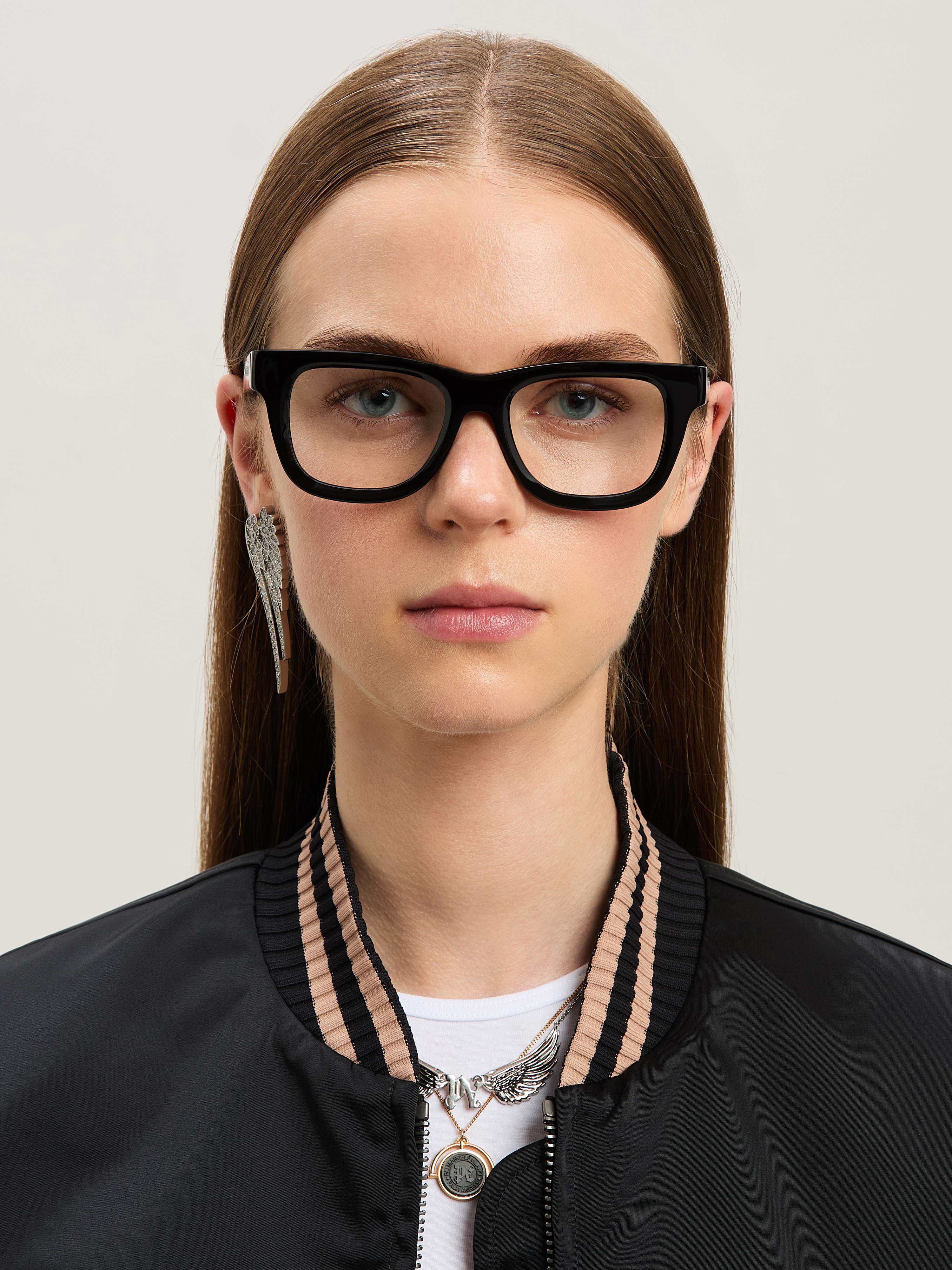 PALM ANGELS  Style 12 eyewear BLACK - NO COLOR PERJ012S25PLA001