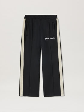 PALM ANGELS Track pants BLACK - WHITE PBCJ002C99FAB003