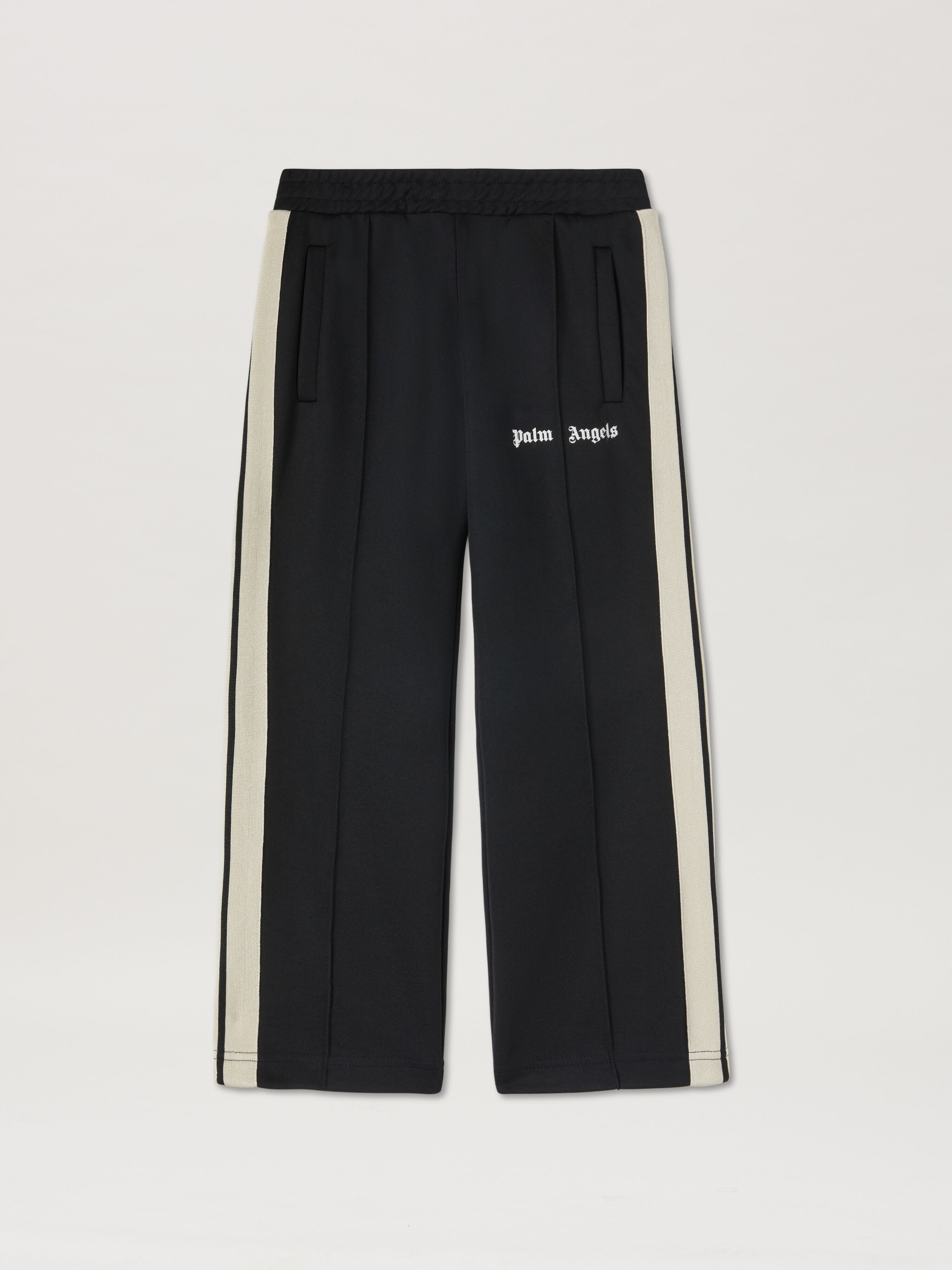PALM ANGELS Track pants BLACK - WHITE PBCJ002C99FAB003