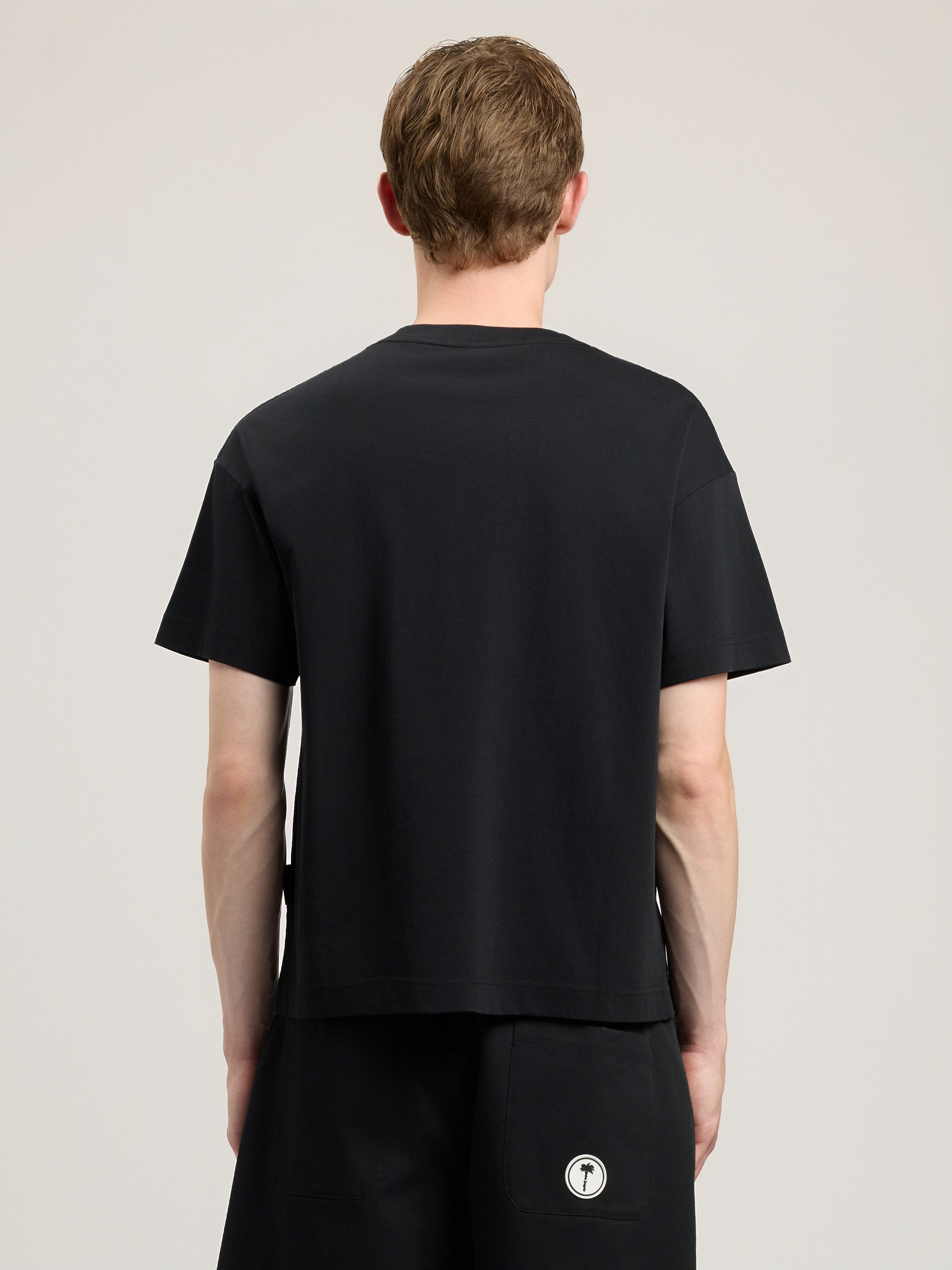 PALM ANGELS I Love PA T-Shirt BLACK WHITE PMAA109S26JER007