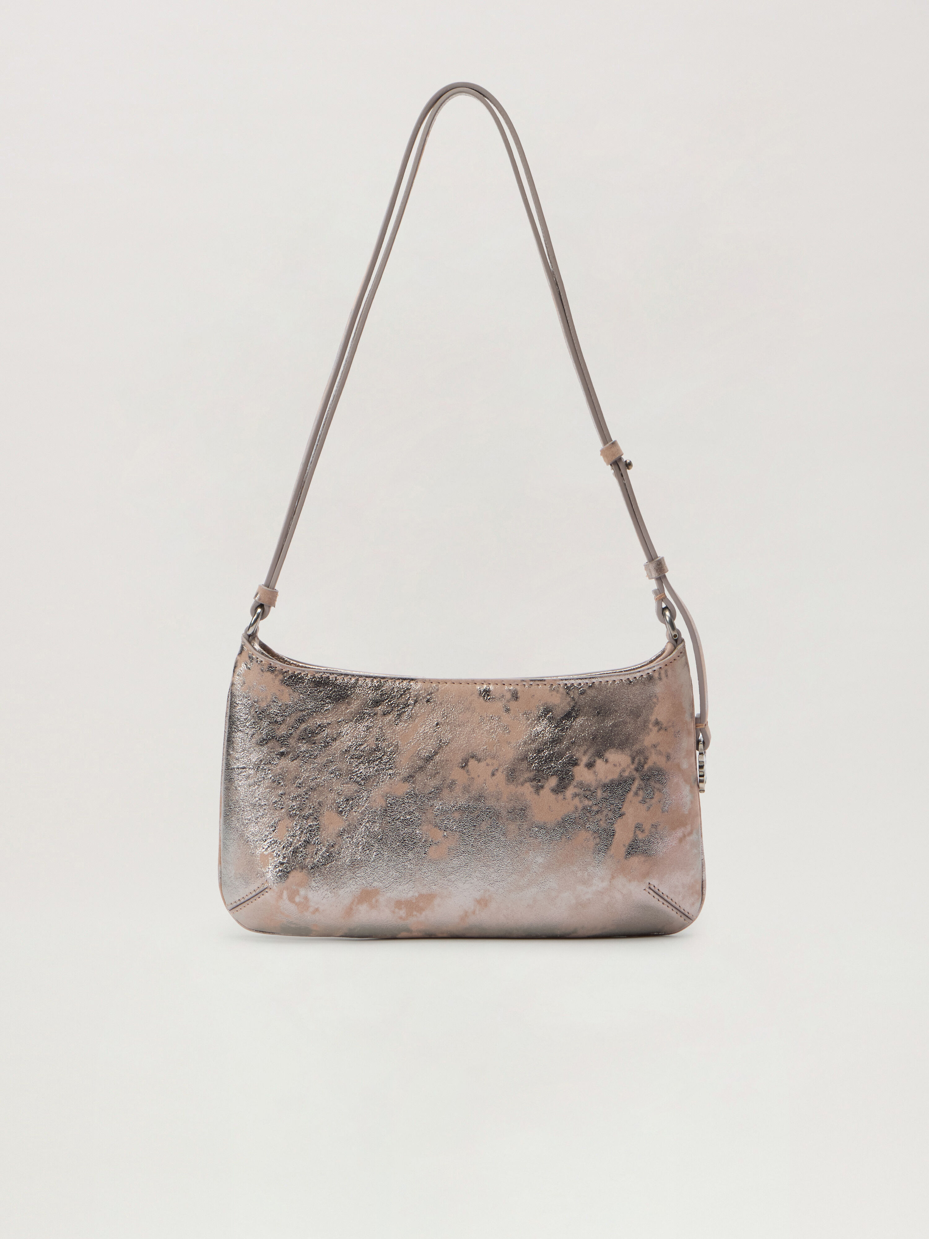 Wrinkled Leather Giorgina Bag PALM ANGELS Wrinkled Leather Giorgina Bag NUDE - SILVER PWNN028F25LEA002