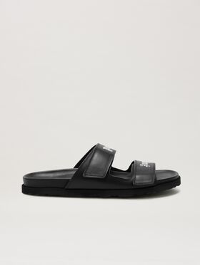 PALM ANGELS  Sandalen mit Logo BLACK - BLACK PMIH016S25FAB001