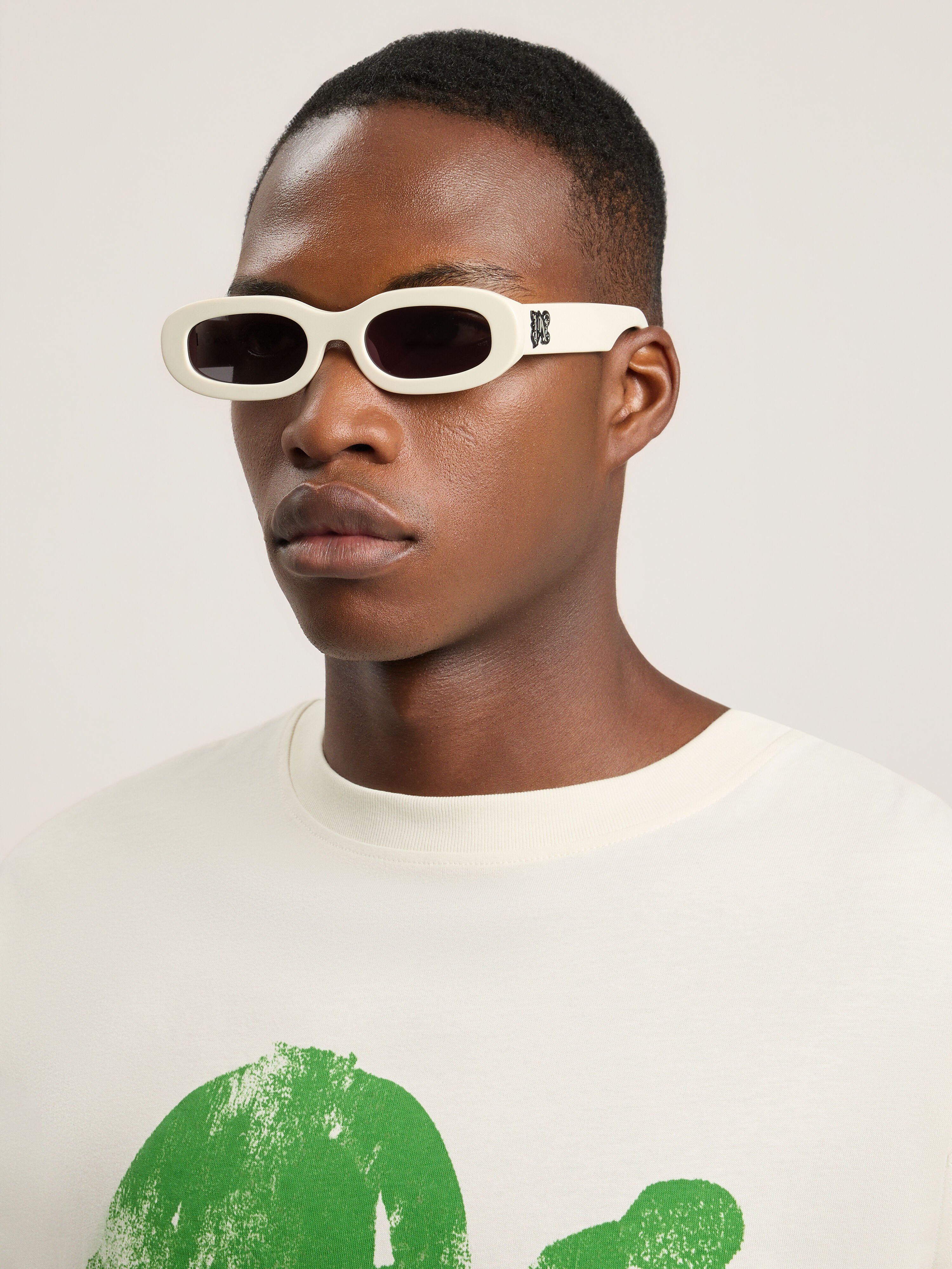 Yolo Sunglasses PALM ANGELS Yolo Sunglasses SHINY WHITE PA1032010753
