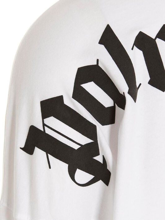 Classic Logo Over Tee L/S PALM ANGELS Classic Logo Over Tee L/S WHITE BLACK PMAB001C99JER004