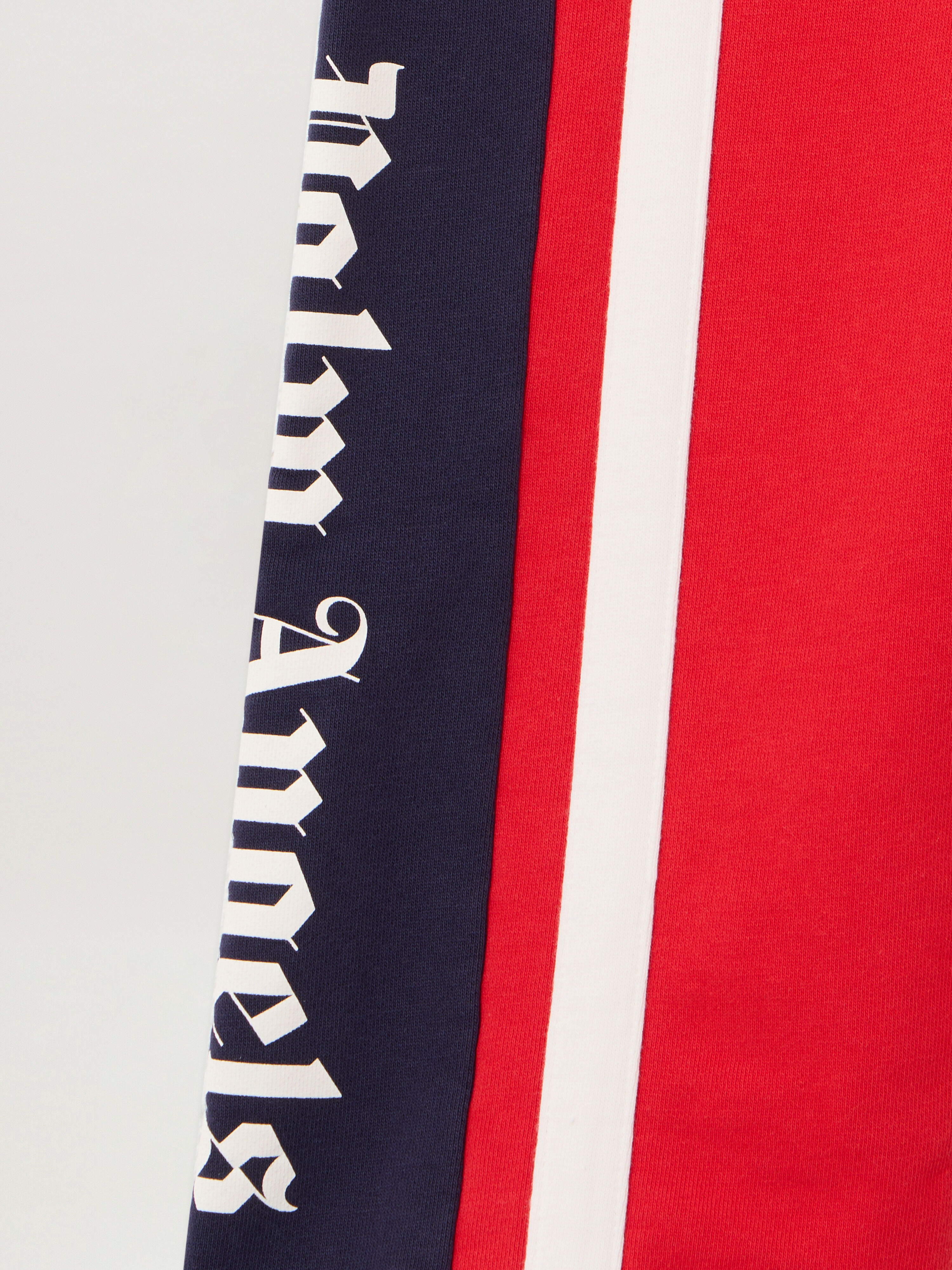 PALM ANGELS Pa Rugby Sweatpant RED - OFF WHITE PBCH018F25FLE001