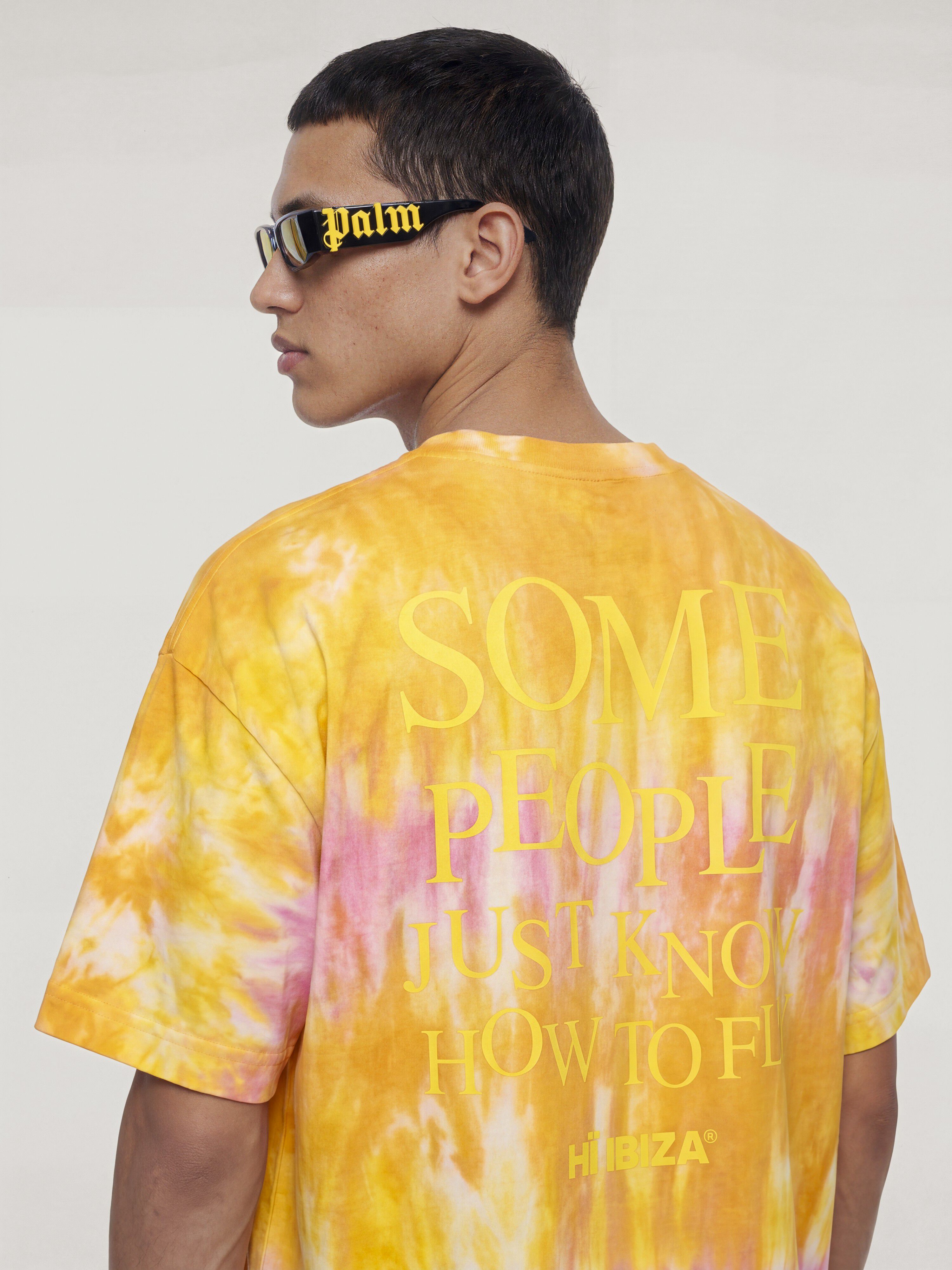 PALM ANGELS Palm Angels x Hï Ibiza Tie-dye T-shirt ORANGE - YELLOW PAMAA001JR007