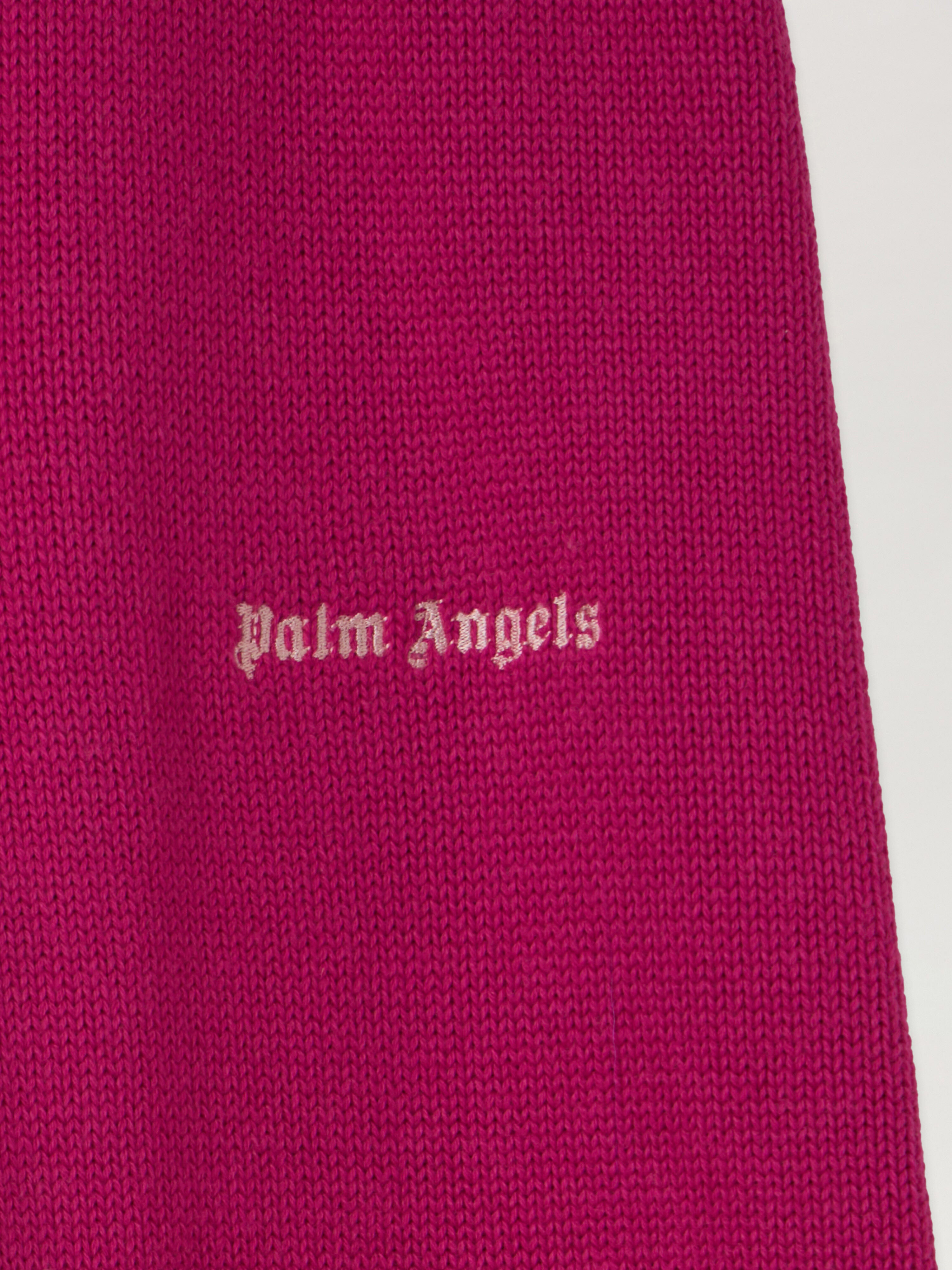 PALM ANGELS Pa Palms Knit Wide Leg Pant FUCHSIA - SOFT PINK PGHG002F25KNI001