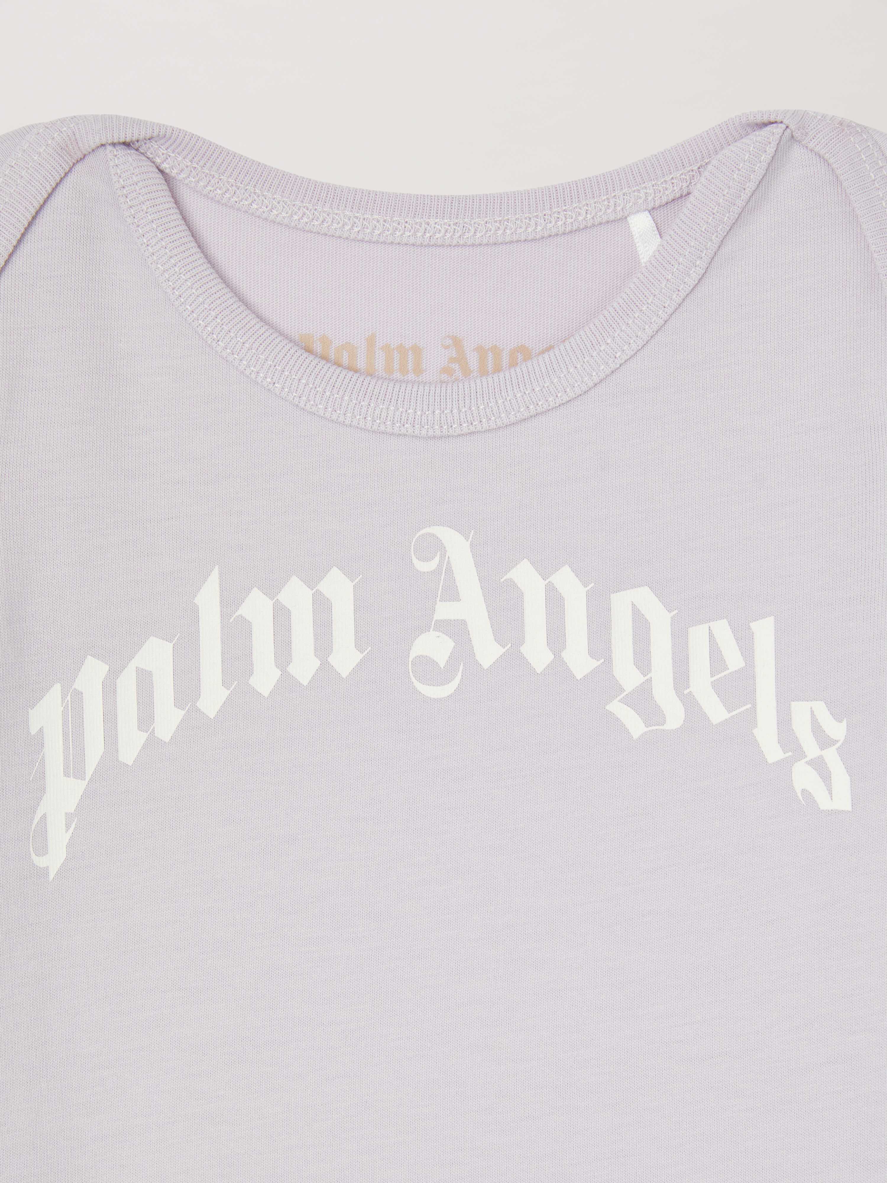 PALM ANGELS  3 Pack bodysuits LIGHT PINK OFFWHITE PG2X015S25JER001