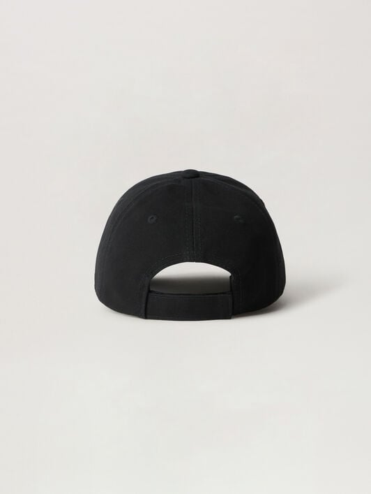 PALM ANGELS Logo Baseball Cap NERO/BLACK PBLB002S26FAB003