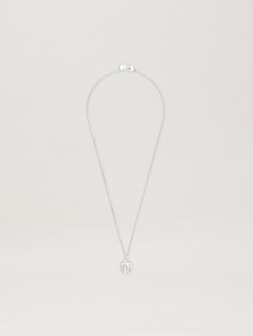 PALM ANGELS  Oval Palm Necklace GOLD - BLACK PMOB126S25MAT001