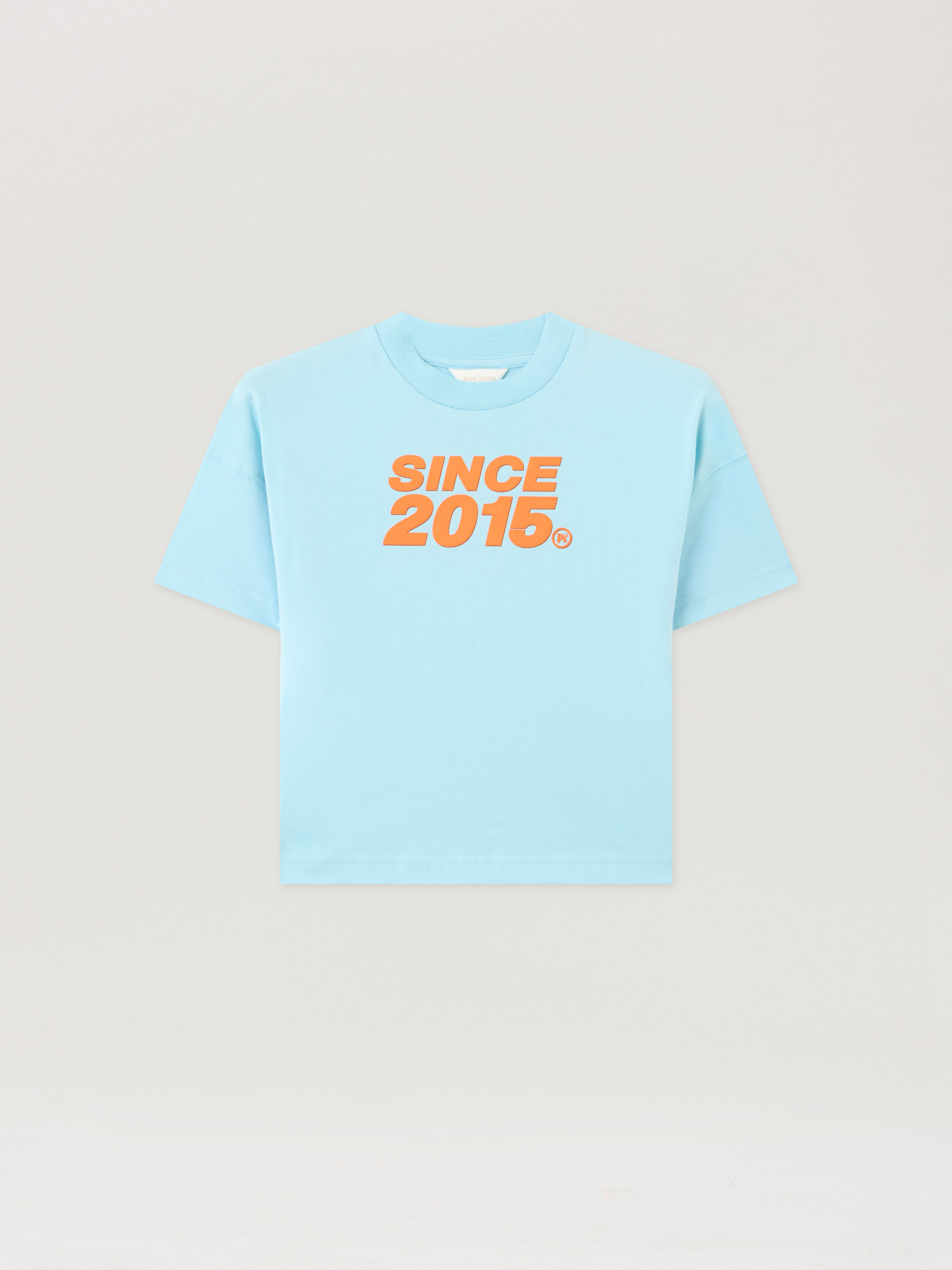 PALM ANGELS Since 2015 Over T-Shirt BLU BIMBO/ BABY BLUE PBAA002S26JER002