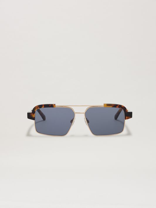PALM ANGELS  Panorama sunglasses HAVANA - BLUE PERI10DS25PLA001