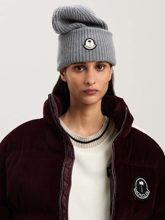 PALM ANGELS  Abrolhos down jacket Moncler x Palm Angels BURGUNDY - WHITE PMEJ008T25FAB001